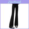 Modern Female High Waist Slim Fit Leggings With Solid Color For Spring Fashion