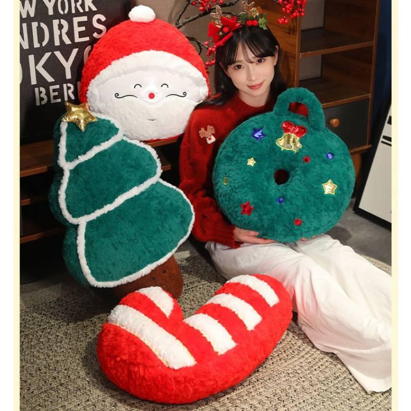 Santa Claus Christmas Tree Candy Elk Plush Toy Cartoon Doll Gift Decoration
