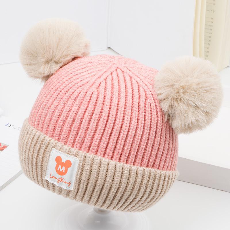 Cozy Infant Hat: Soft Double-Layer Cap for Boys & Girls (0-12 Months) - Perfect for Autumn & Winter