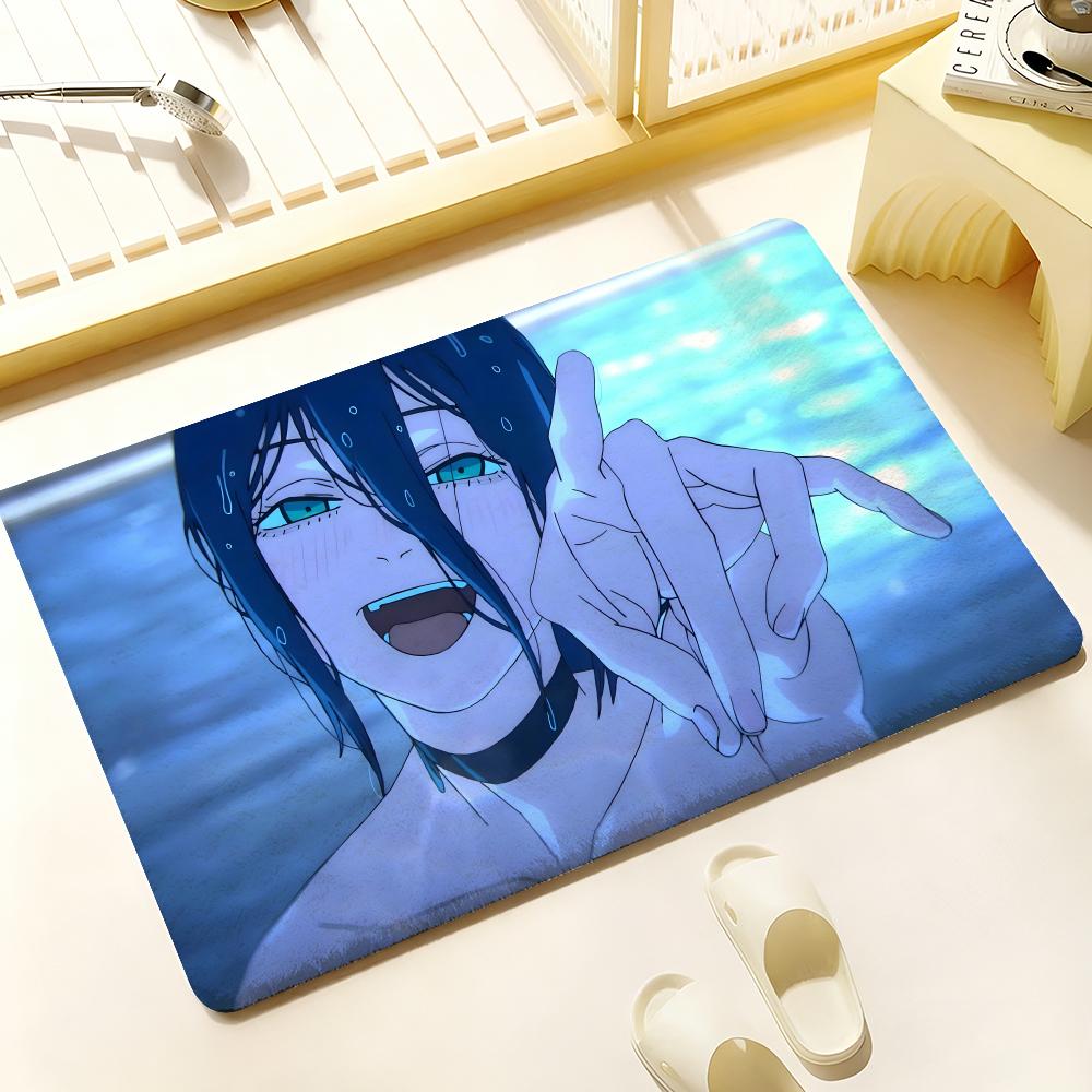 Hot Chainsaw Man R-Raza Floor Mat Cozy Flannel Soft Thick Non-Slip Mat For Living Room Bedroom Kitchen Decor Rugs