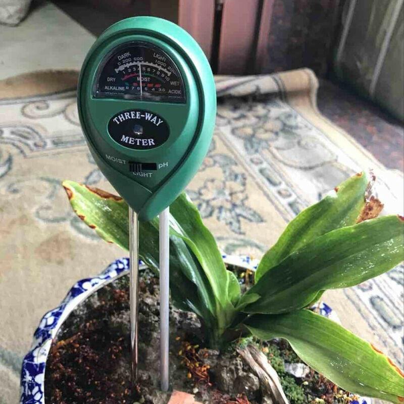 3 In 1 Soil Tester Water PH Moisture Light Test Meter Kit For Garden Plant