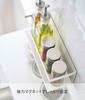Yamazaki Jitsugyo 5130 Magnetic Rack Wide White Tower Floating Storage Easy Installation Approx. W24.5XD8.5XH8.5cm