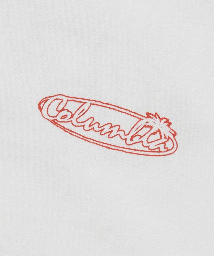 COLUMBIA UNIVERSITY Tropical Logo S/S T-Shirts_White