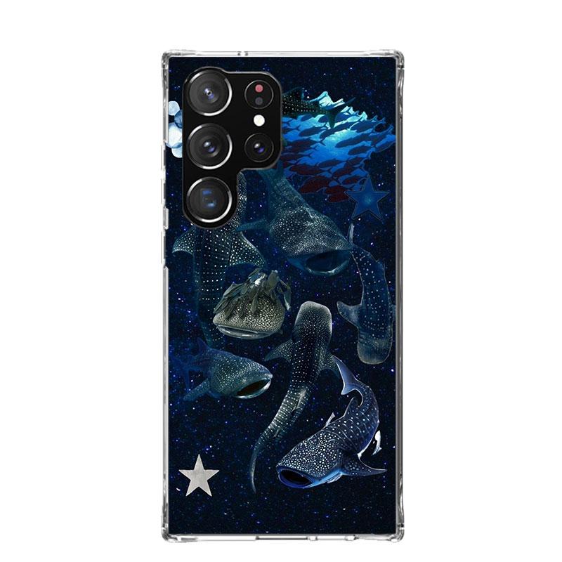 Ocean Whale Shark Phone Case For Samsung Galaxy S26 S25 Edge S24 S23 FE S22 Ultra S21 Plus S20 + Fundas Cover Coque Galaxy S25 S