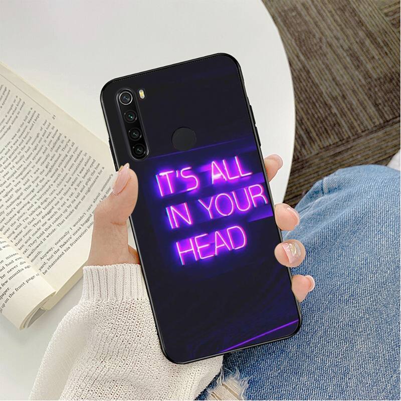 Purple Aesthetic Phone Case CaseFor Redmi Note 8Pro 8T 6Pro 6A 9 Silicone Fundas for Redmi 8 7 7A Note 5 5A Note 7 Capa