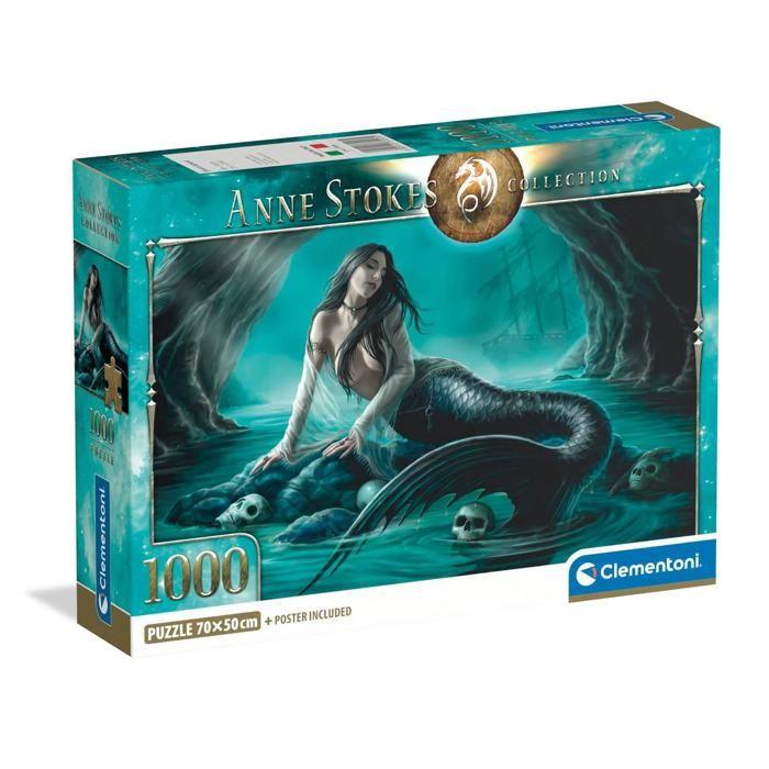 Puzzle Compact 1000 Pièces : Anne Stokes : La Complainte De La Sirène