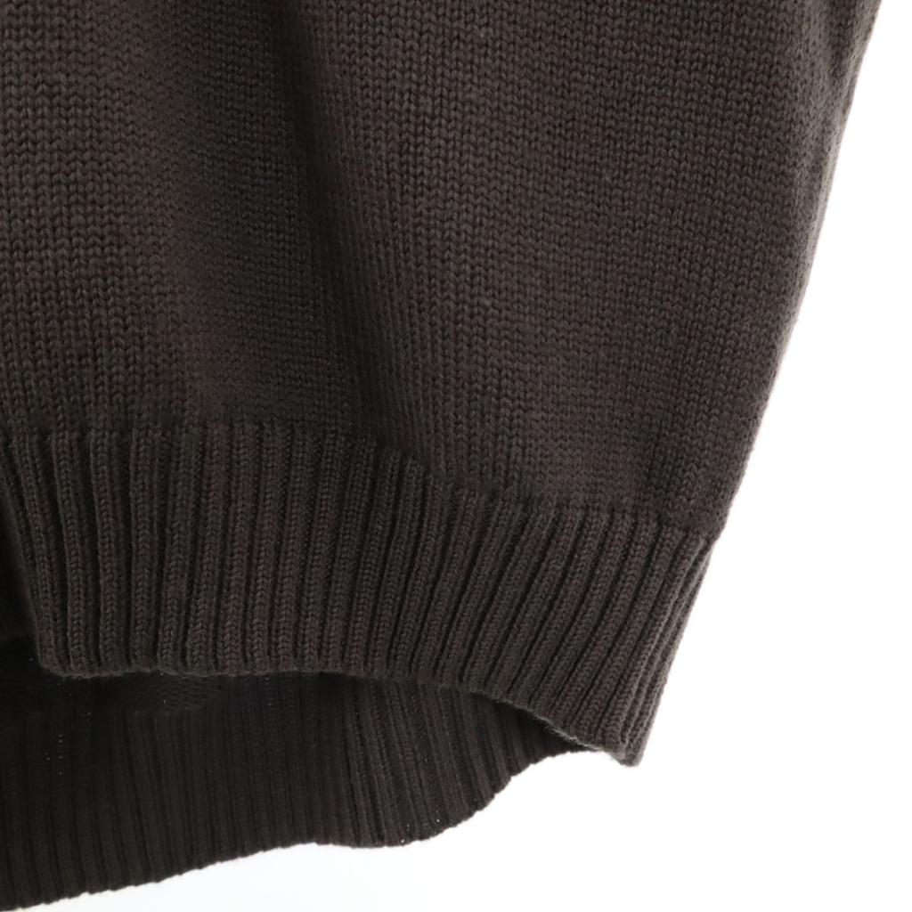 Dunhill Hergestellt in Italien Pullover mit langen Ärmeln und V-Ausschnitt S Anthrazitbraun Gestrickt Herren Gebraucht