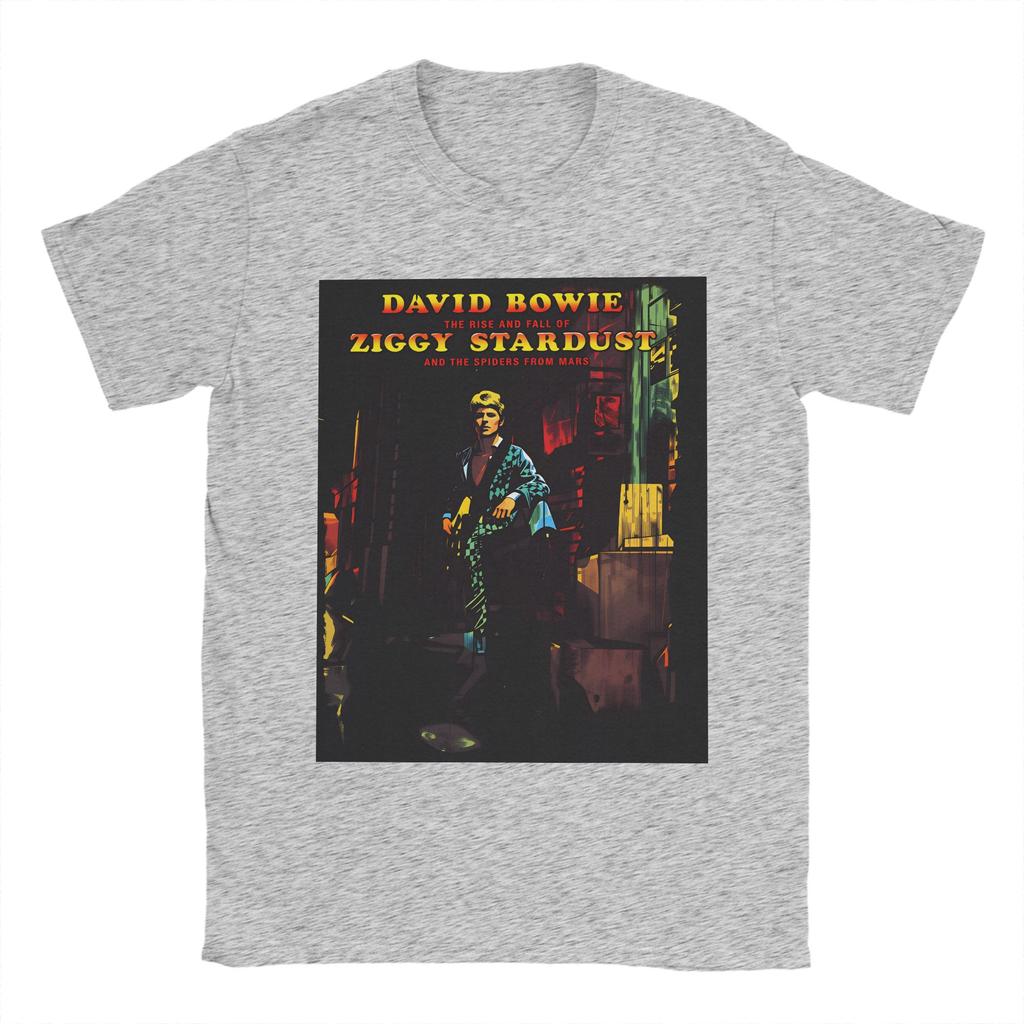 Unisexs TShirt David Bowie Ziggy Stardust Vintage Pure Cotton Tee Shirt Short Sleeve T Shirts Round Neck Tops Classic