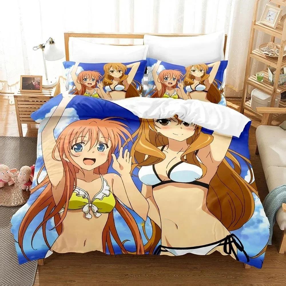 Golden Time Bedding Set Single Twin Full Queen King Size Bed Set Adult Kid Bedroom Three-piece Suits 3D Print Anime Bed She
