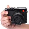Wood And Metal Hand Grip With Quick Release Base Plate For Camera Enhances Comfort And Protections
