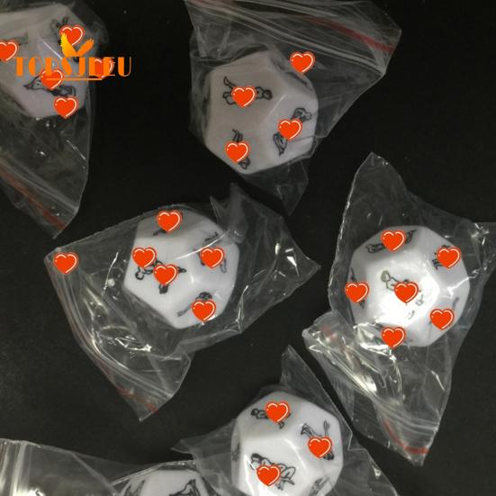 Adult Game Bedroom Funny Toy Dice - 2 Pcs, 12 Sex Love Posture, Flirt, Erotic Role Play