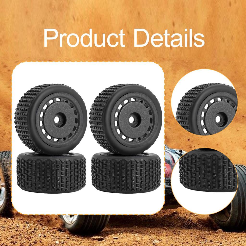 4 Pieces RC Wheel Rims Replaces Professional Lightweight Upgrade Part 1/28 Car