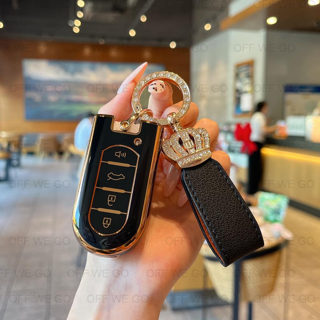OFF WE GO TPU Car Key For Perodua Myvi Gen3/Bezza/Axia/Aruz Car Key Fob Cover Case with Keychain