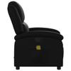 Massage Relax Chair Synthetic Leather Black