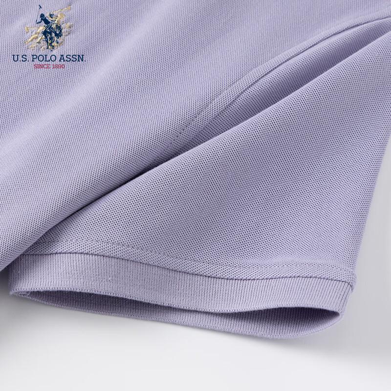 U.S. Polo Assn. שמלת פולו מידי עם קפלים לנשים