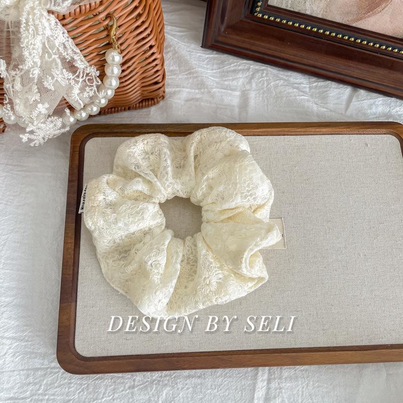 Korean Style White Lace Hair Accessory: Simple, Versatile, Girly