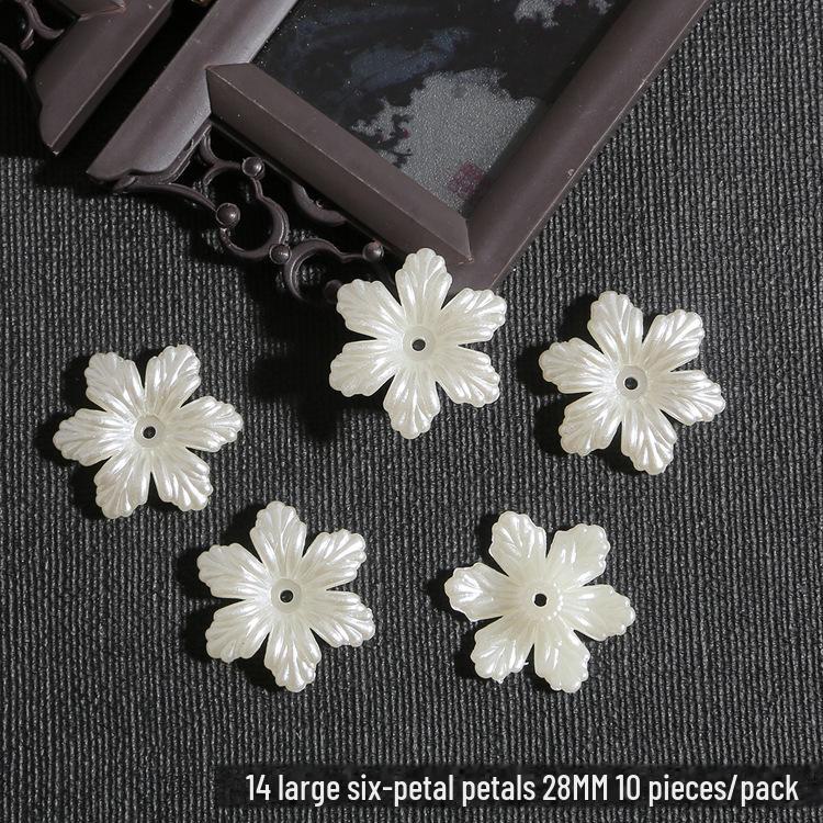 DIY sada dětských vlasových doplňků: ABS perla, Akrylový květ, Lístky lilie a chryzantémy