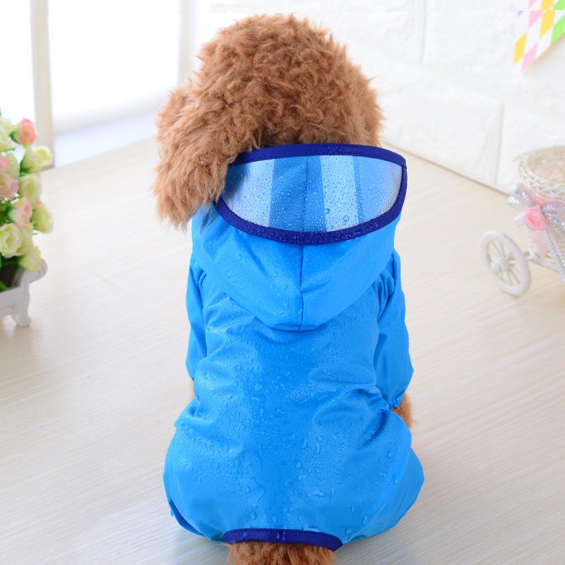 Pet Raincoat Dog Raincoat Puppy Hooded Waterproof Clothes