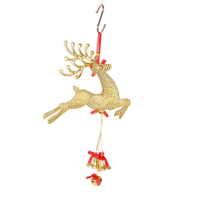 Hong Yu Reindeer Bell String Christmas Tree Ornament