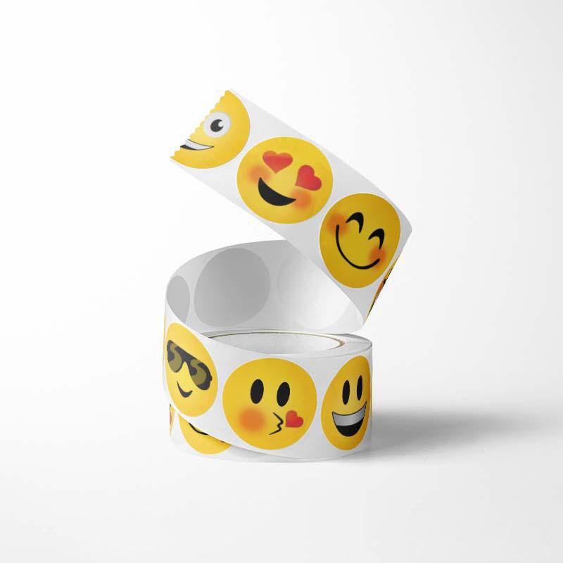 Amazon grenzüberschreitende Rollenverpackung kreatives lustiges Ausdrucksdesign Aufkleber Belohnungsaufkleber Partydekorationsetiketten