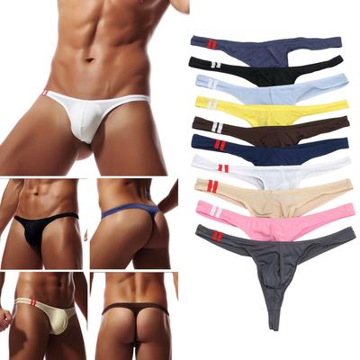 Men's Underwear Sexy T-Back G-String Briefs Breathable Thong Seamless Underpants Sissy Lingerie Men's Panties