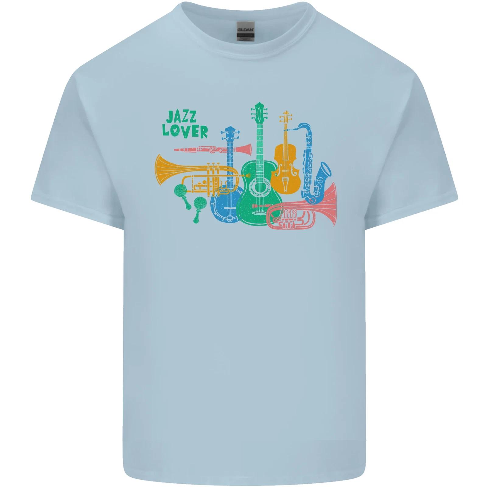 Jazz Lover Trumpet Saxophone Clarinet Kids T-Shirt Childrens S