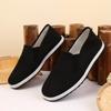 Old Beijing Cloth Shoes Men's Spring Black Single Anti Slip Breathable Wear-resistant Work Labor Protection Board Cotton Eight Way
