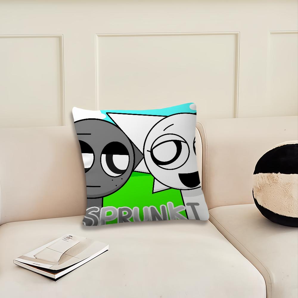 

Cartoon S-Sprunki I-Incredibox cushion cover Pillow Cover Decoration Room Home Sofa living Office Car Nordic Simplicity 12x12Inch