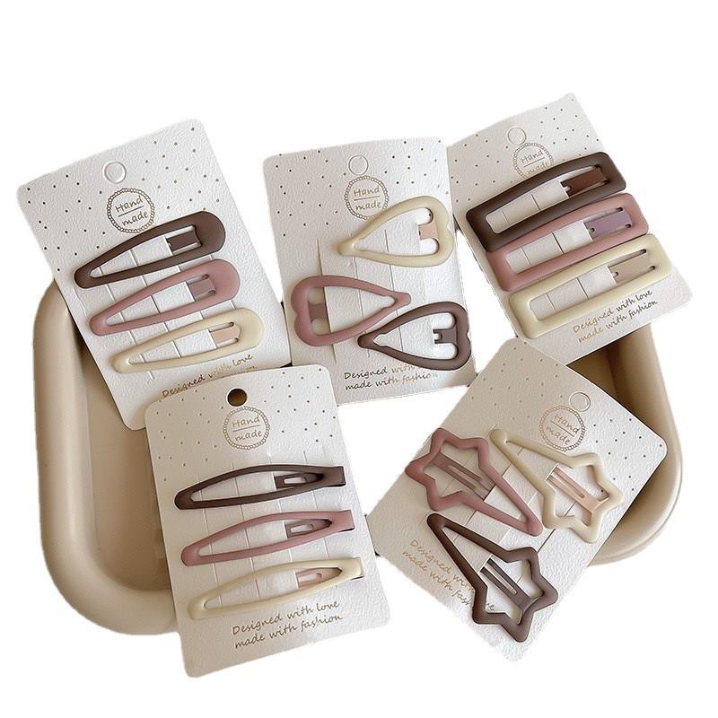 Simplistic Coffee Hair Clip for Women & Kids - No-Trace Side Bangs Organizer