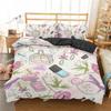 Makeup Lipstick Luxury Bedding Set Cosmetic Pink Duvet Cover Girls Women Polyester Bedding Set Ho