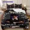 Midnight Whispers Shadows Three-piece set (1 * duvet cover + 2 * pillowcase, without core) 2D Flat Duvet cover and pillowcase Soft and comfortable