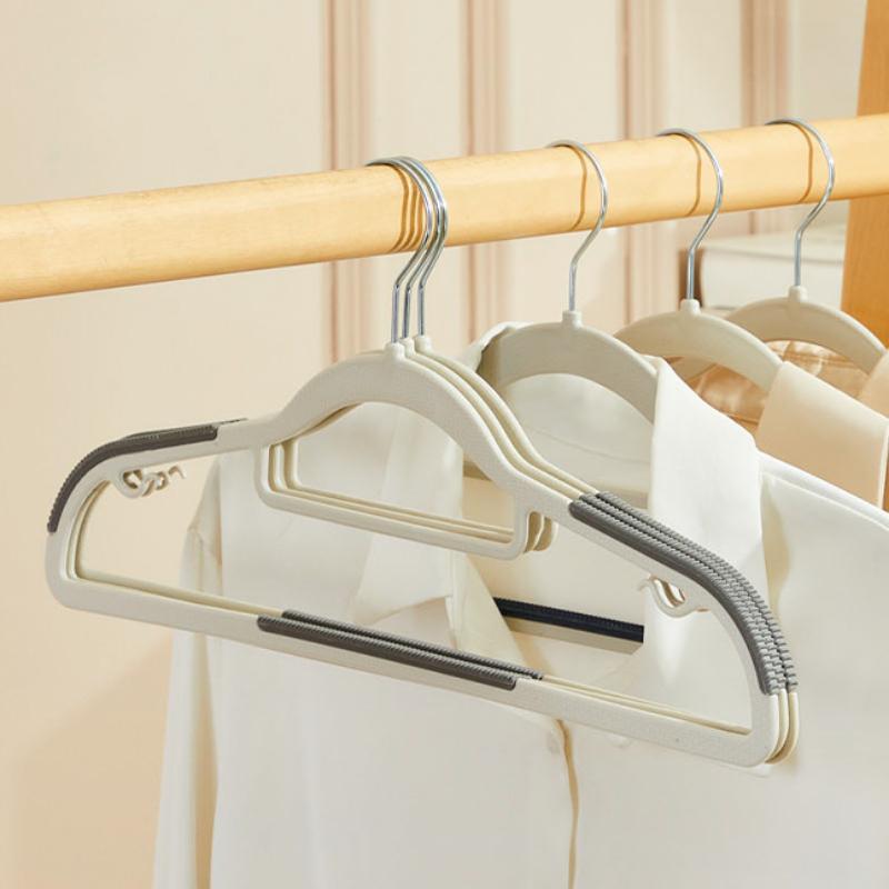 1/5/10pcs Clothes Hanger Anti-slip Rotary Smooth Anti-scratch No Deformation Wet Dry Dual Use