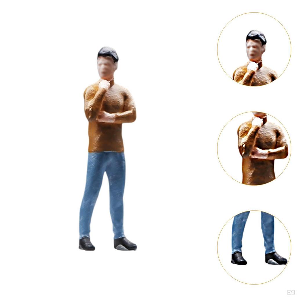 1/64 Mini Figure Model Artwork Centerpiece Home Decoration Artificial Sculpture Simulation People