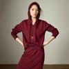 Chuyu Women's Hooded Sweater & Bodycon Skirt Set