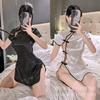 Erotic underwear women seduce small breasts and show big hot bed tease sexy cheongsam plus size suit