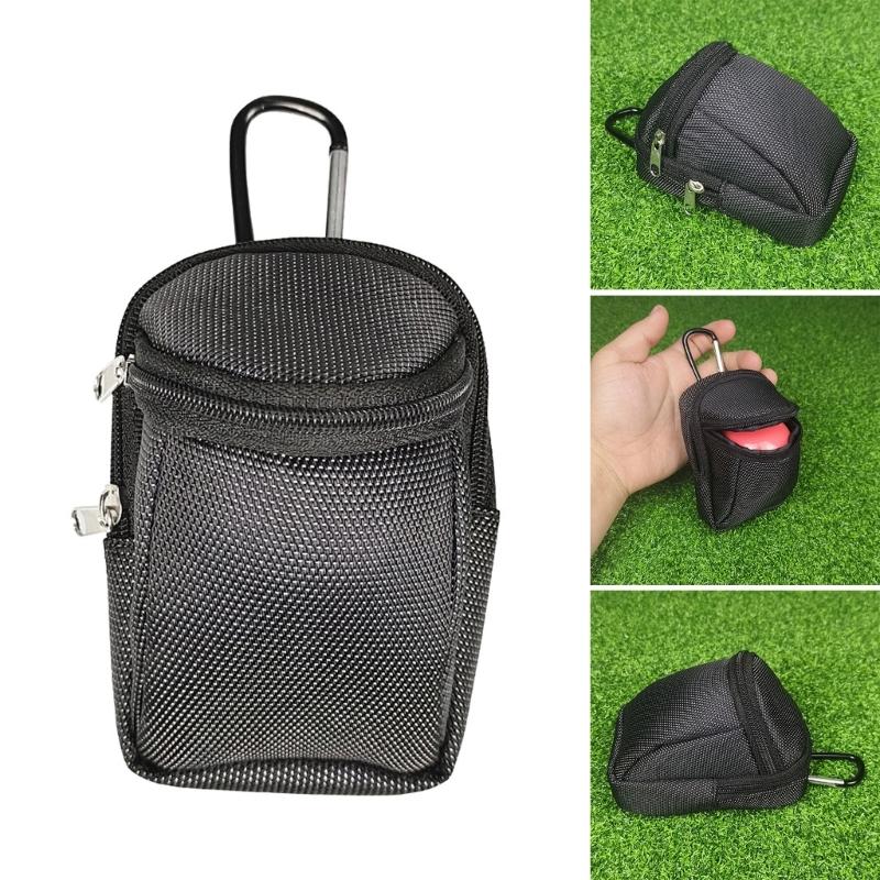 Golf Ball Holder Portable Golf Ball Accessories Multi-Pockets Zipper Handbag Bag