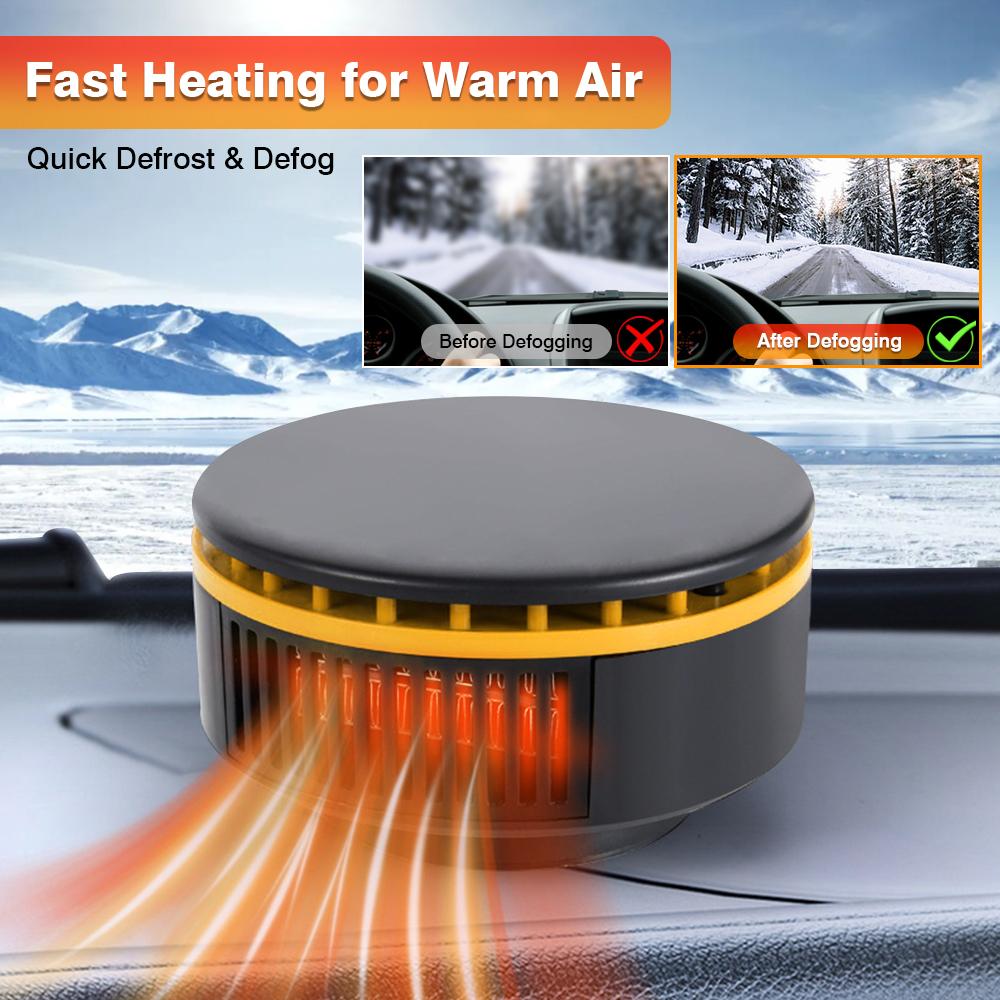Portable Car Heater Defroster Car Windshield Defogging Defrosting Winter Drying Heating Car Heater 12V 150W