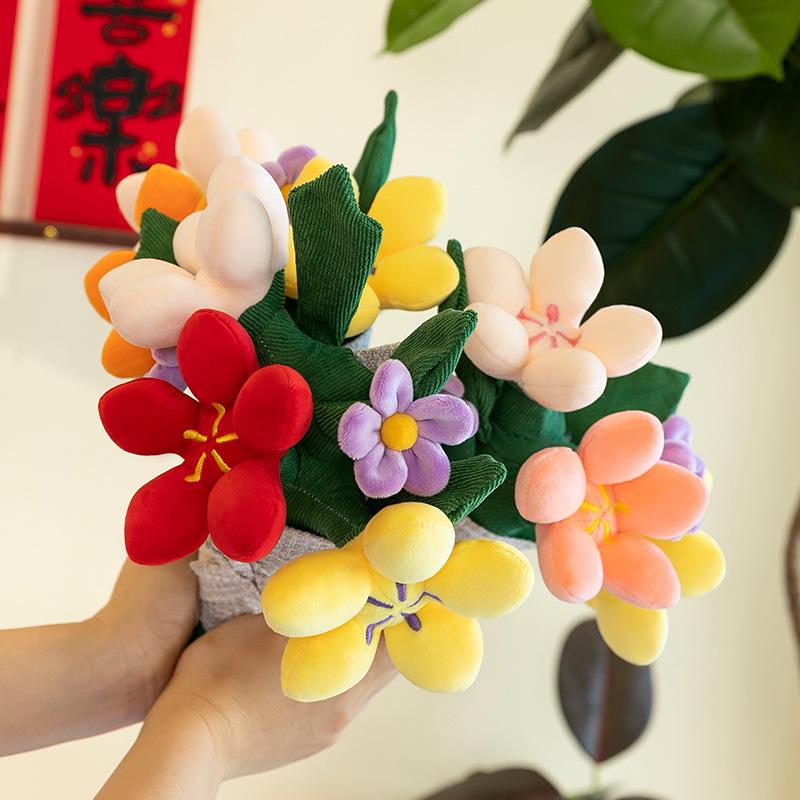 

Plush Toy Hand-Tied Holiday Bouquet Ornament 11 kg рожевий