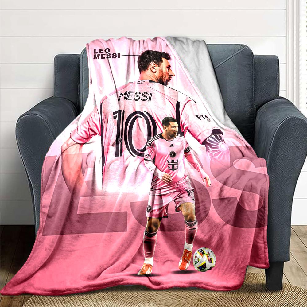 Passion Driven Soccer Star printed flannel breathable and warm blanket, a stylish home gift, suitable for home, office and bedspread use. 15a187