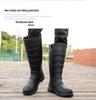 Men's Waterproof Non-Slip High-Top Rubber Rain Boots for Fishing and Car Wash