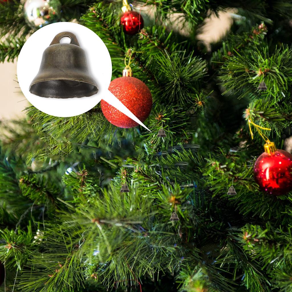 25 Stück Vintage Kupferglocken Kleine Hornglocken Anhänger Bauernhof Schaf Rinderglocken Weihnachtsbaum Hängende Glocken Anhänger Ornamente