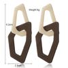 Korean geometric block color blocking fashionable earrings with exaggerated personality acrylic earrings