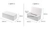 Yamazaki Tower Tissue Box Regular Size with White Inner W25 x D12 x Tamper-Resistant 5720, Lid, [Compatible Size Dimensions Approx. H7cm]