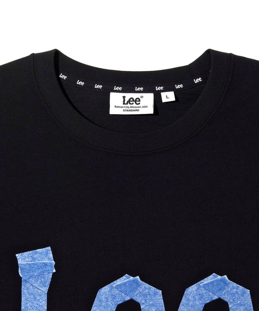 LEE Masking Logo Short Sleeve T-Shirt Black