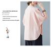 Chic 2025 Summer Linen Top & Shorts Set for Middle-Aged Women - Plus Size, Solid Color, Casual Short Sleeve
