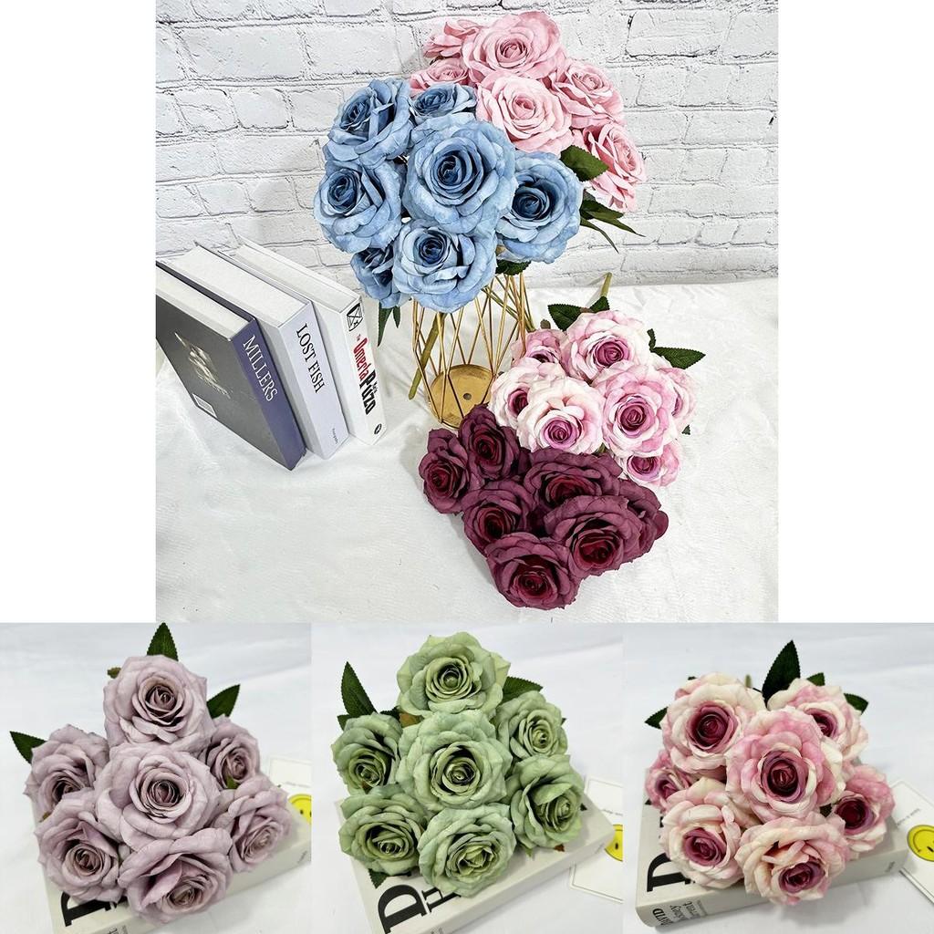 Romantic Rose Artificial Flowers For Wedding And Photography Backdrops