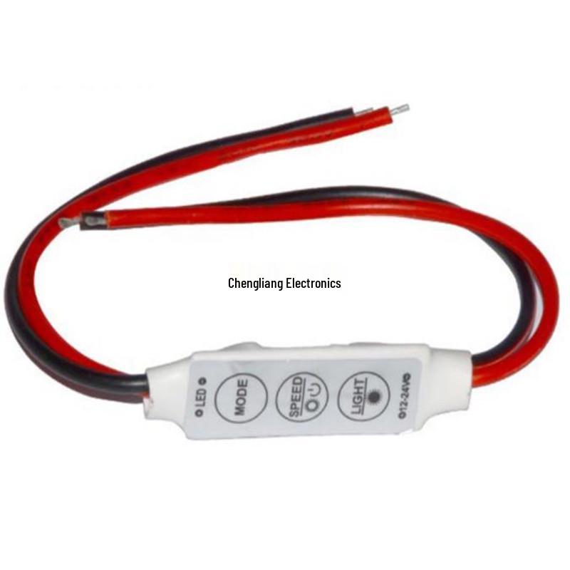 11-Key Single Color Mini RF LED Controller & Dimmer (5-24V).