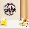 1PC 3 Chicken European Pattern Embroidery DIY Fabric Craft Set with Tools