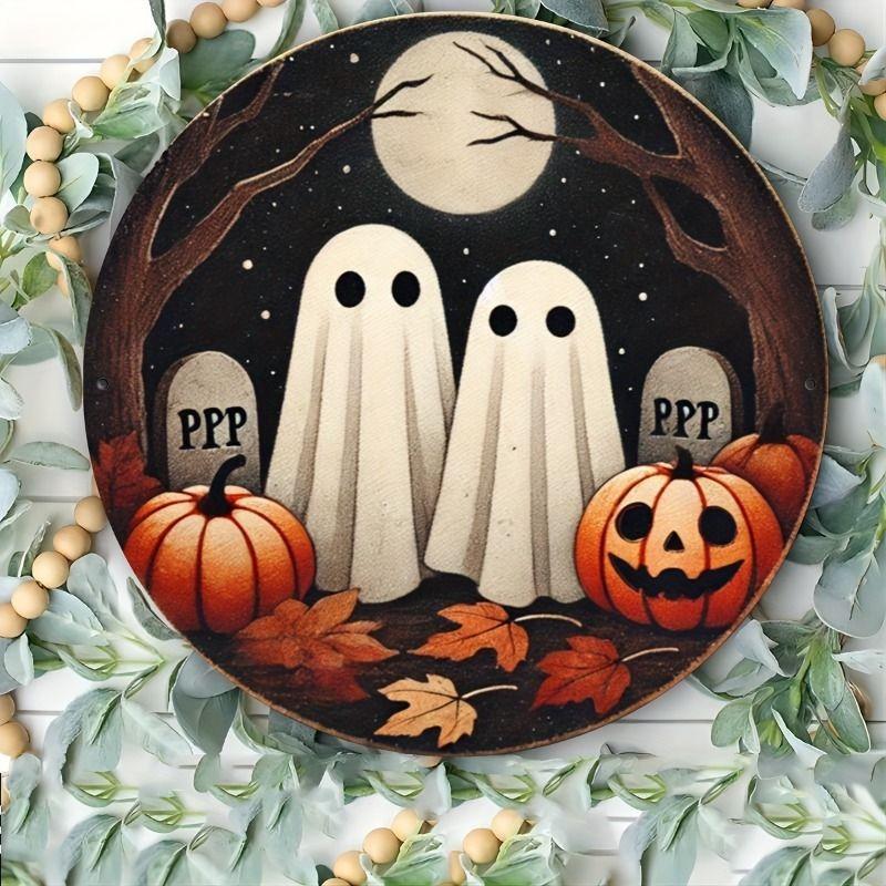 2D Flat Hanging Decorative Metal Sign Hand Painted Art