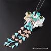 Hair Hanging Wisteria Hair Accessory Tsumami-zaiku Ornament, Coming-of-Age Ceremony, Wedding, Kimono, Yukata,